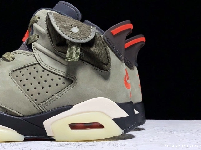 Kicked Out Shoe Store Scott Air Jordan Travis Olive CN1084-200 x Medium 6 0813